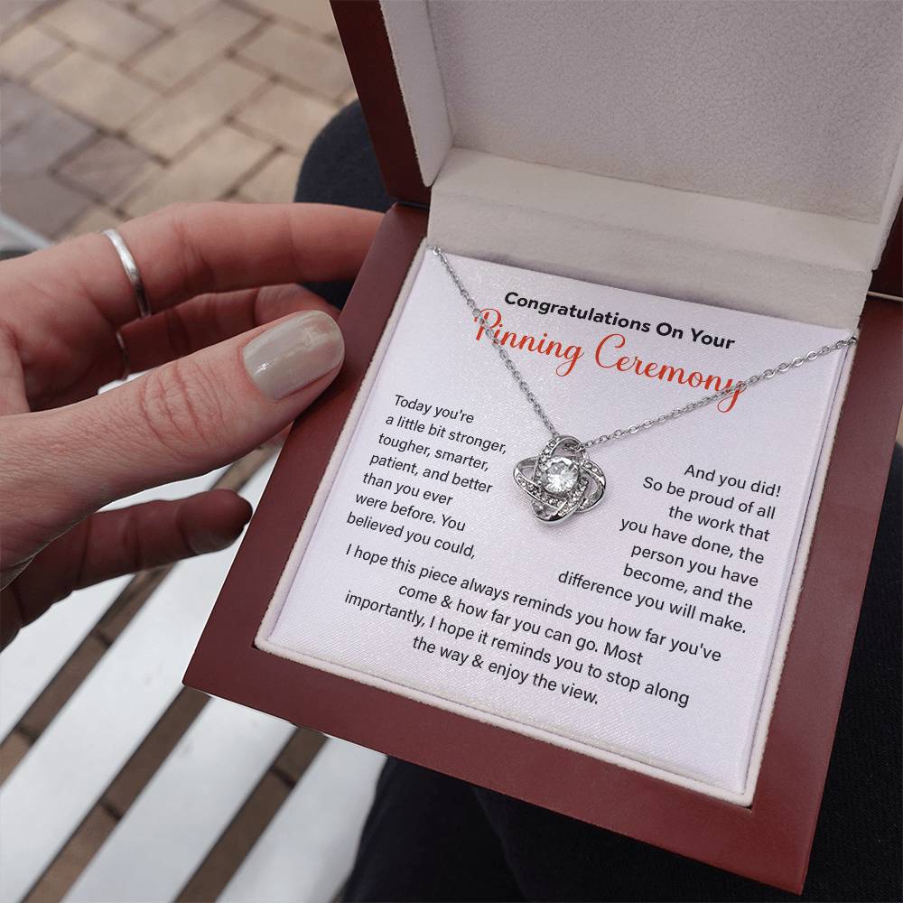 Congratulations On Your Pinning Ceremony Strength And Determination Jewelry Enjoy The View Necklace Best Wishes Necklace Path To Success Necklace Personal Growth Jewelry Motivational Jewelry For New Beginnings Meaningful Gift For Graduates