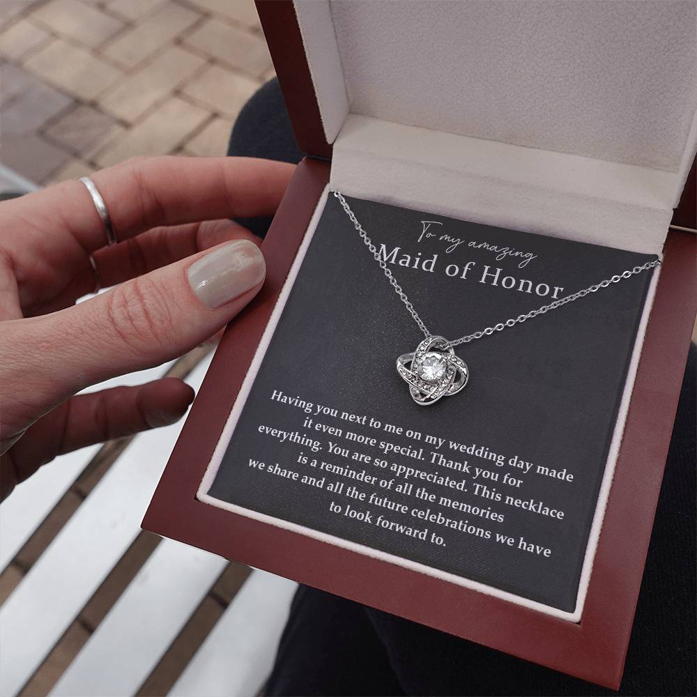 Wedding Day Necklace For Maid Of Honor Friendship Necklace For Maid Of Honor Jewelry Gift For Maid Of Honor Meaningful Gift For Maid Of Honor Emotional Gift For Maid Of Honor Special Gift For Maid Of Honor Necklace For Maid Of Honor Thank You Gift