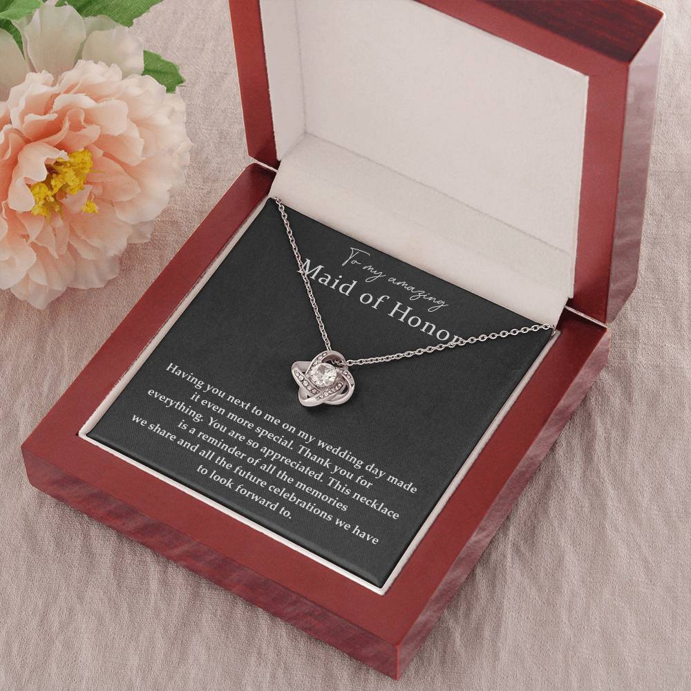 Wedding Day Necklace For Maid Of Honor Friendship Necklace For Maid Of Honor Jewelry Gift For Maid Of Honor Meaningful Gift For Maid Of Honor Emotional Gift For Maid Of Honor Special Gift For Maid Of Honor Necklace For Maid Of Honor Thank You Gift