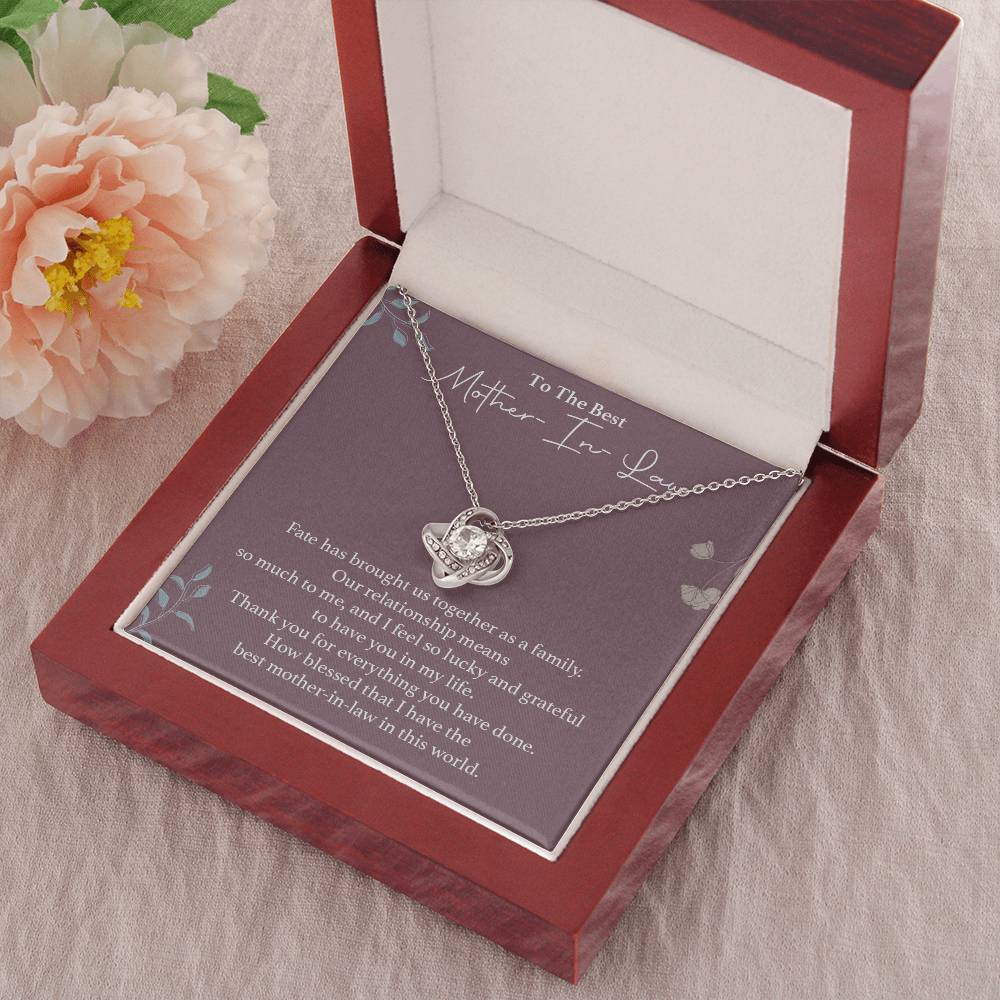 To The Best Mother-in-law Necklace Necklace For Thanking Mother-in-law Necklace For Mother-in-law On Wedding Day Necklace For Groom’s Mother Special Bond With Mother-in-law Necklace Sentimental Keepsake For Mother-in-law Best Mother-in-law Necklace Gift