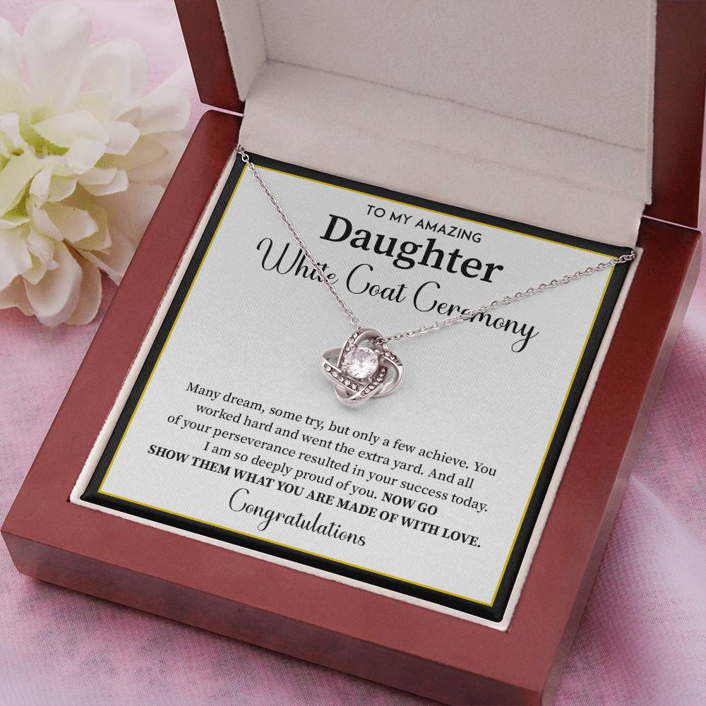 White Coat Ceremony Gift For Daughter Necklace With Gift Box