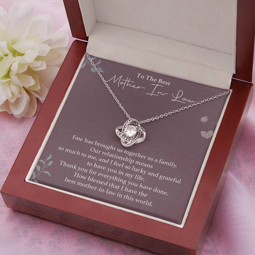 To The Best Mother-in-law Necklace Necklace For Thanking Mother-in-law Necklace For Mother-in-law On Wedding Day Necklace For Groom’s Mother Special Bond With Mother-in-law Necklace Sentimental Keepsake For Mother-in-law Best Mother-in-law Necklace Gift