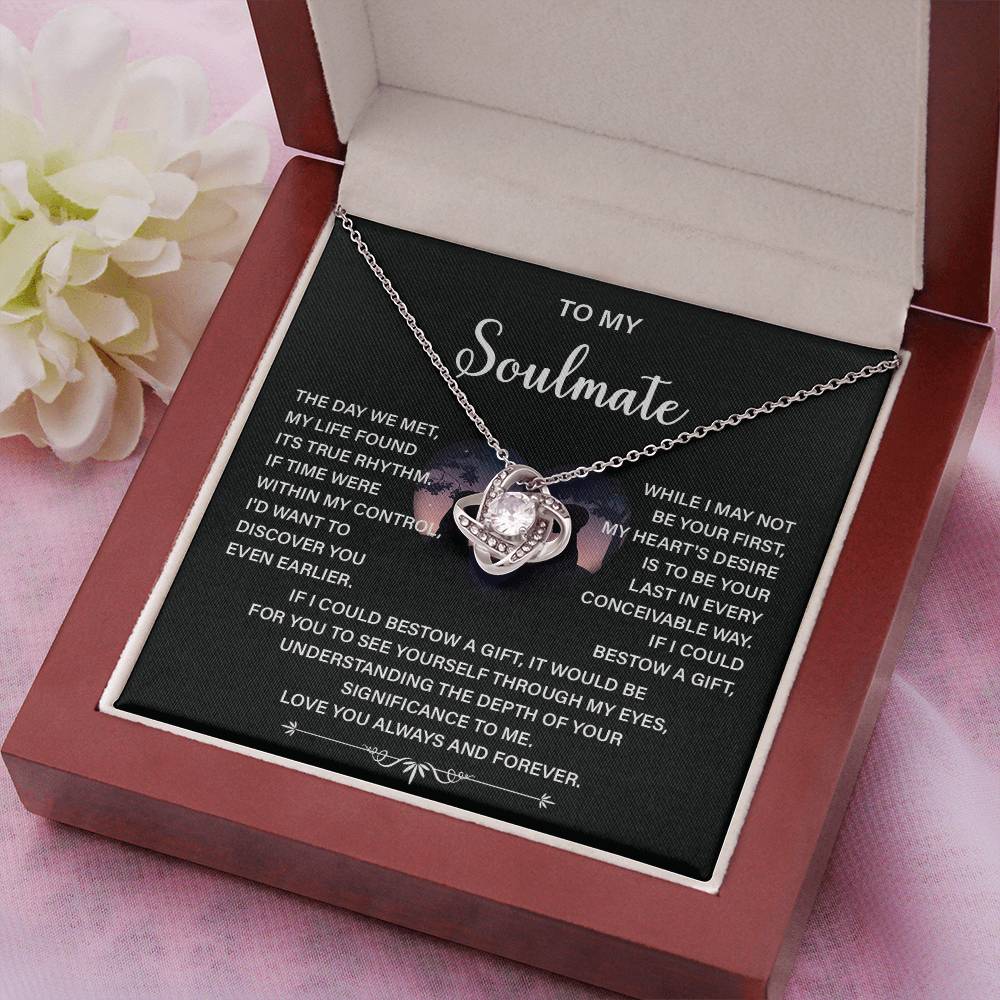 Soulmate Necklace Gift – Love You Always & Forever