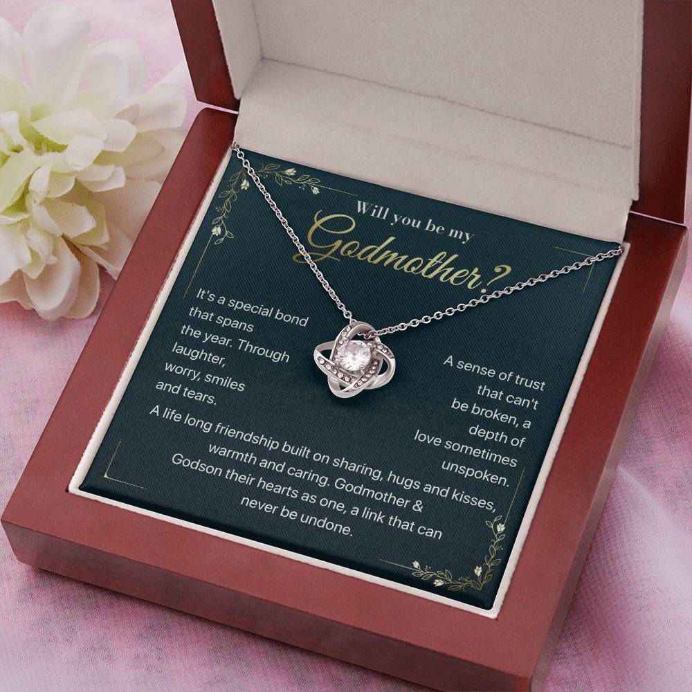 Will you be my Godmother Endless Support Necklace Bright Future Necklace Faithful Godmother Jewelry Strength In Unity Necklace Empowering Presence Jewelry Enduring Bond Necklace Emotional Support Pendant Inspirational Connection Jewelry