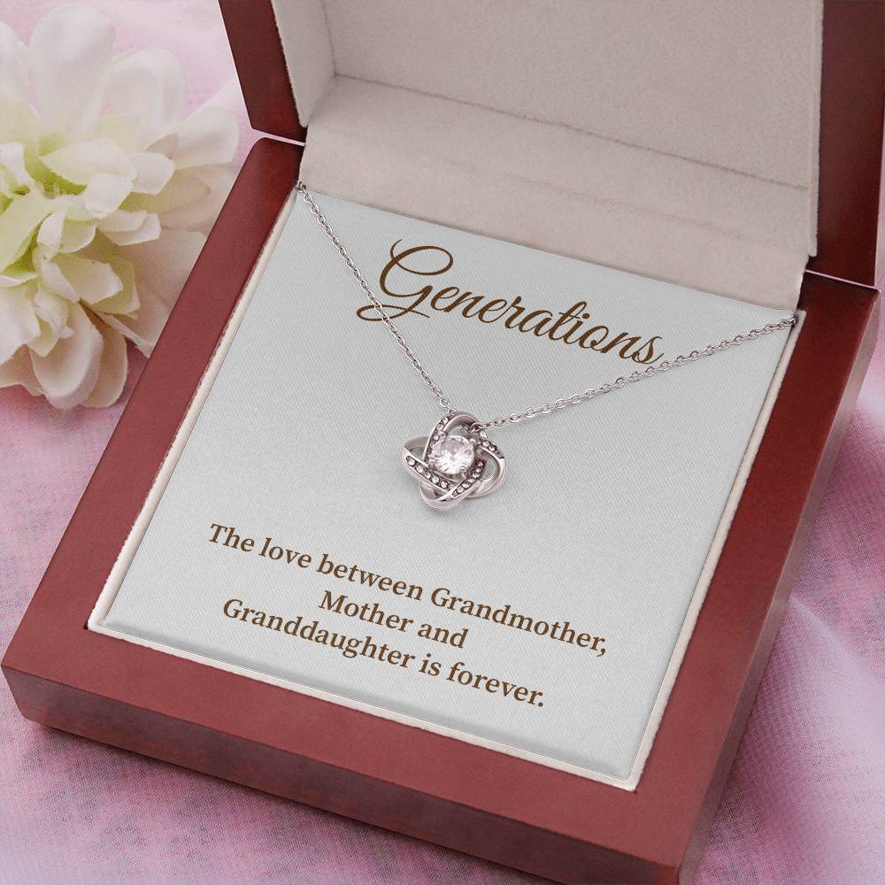 To Our Generations Generations necklace gift Heartfelt gift for family Grandmother mother granddaughter necklace Jewelry gift for mother Generational love jewelry Special gift for family members Sentimental keepsake for family