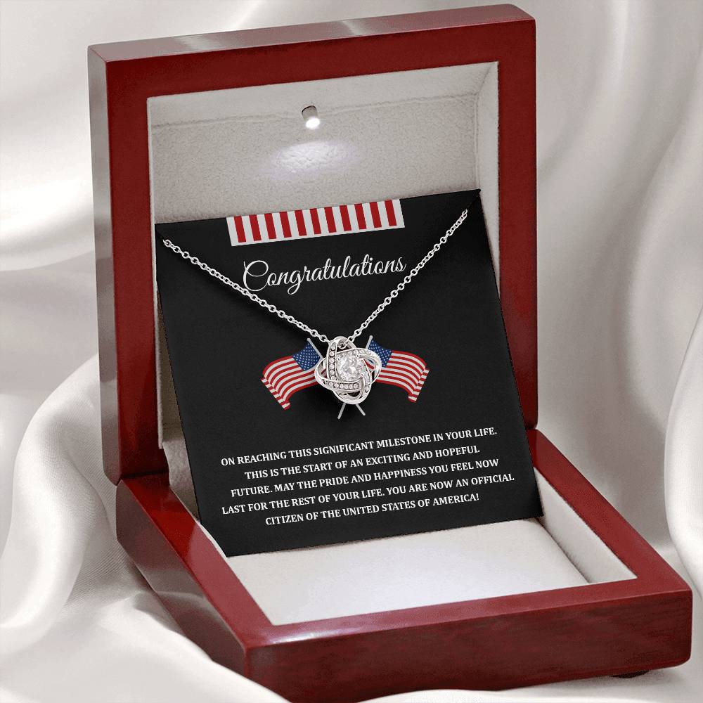 Congratulations Necklace For New U.s. Citizen Necklace For New U.s. Citizen Gift For New U.s. Citizen Journey Necklace For Proud New Citizen Jewelry For U.s. Citizenship Celebration Gift For Citizenship Milestone Jewelry For New U.s. Citizen Necklace