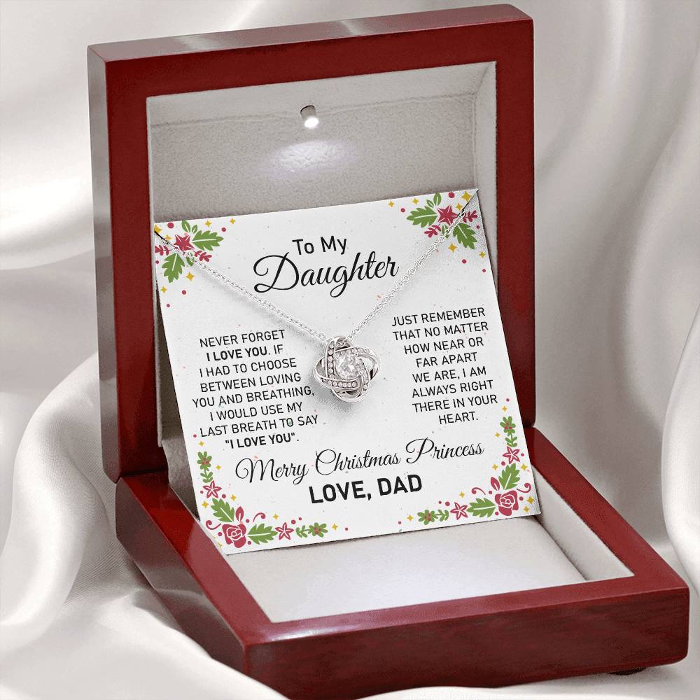 Christmas Necklace Gift for Daughter from Dad