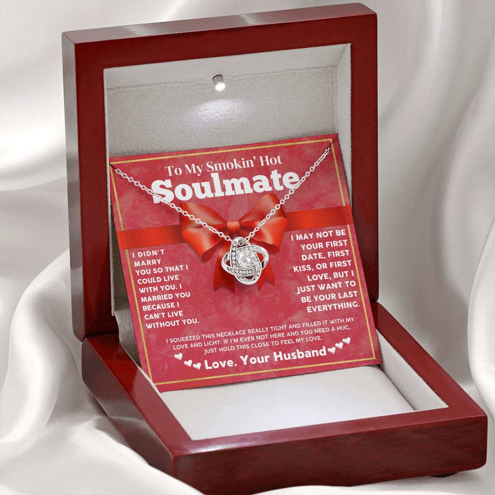 Soulmate Necklace Gift from Husband with Love Card