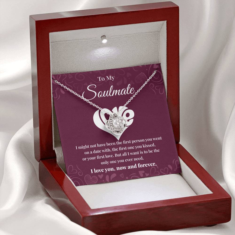 Soulmate Necklace Gift for Her with Message Card