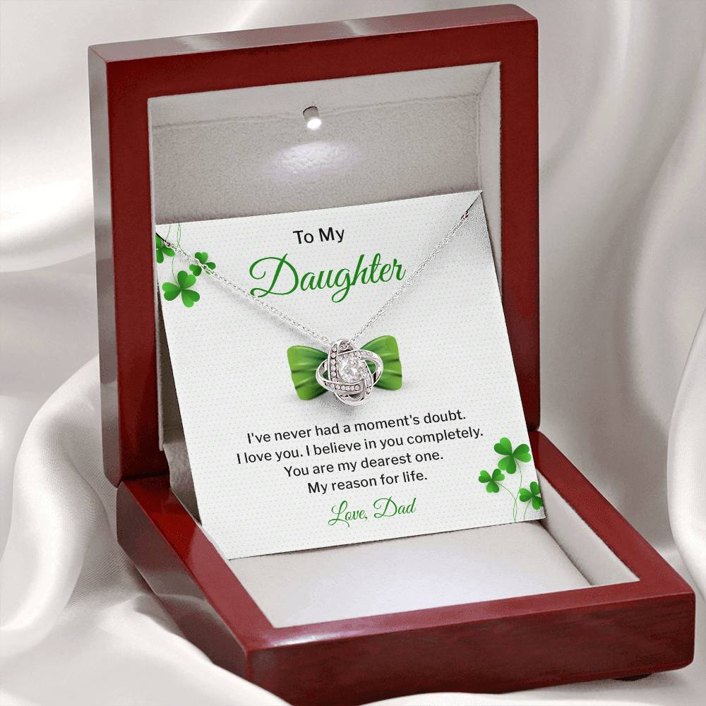 Daughter Gift from Dad – Green Gift Box & Card