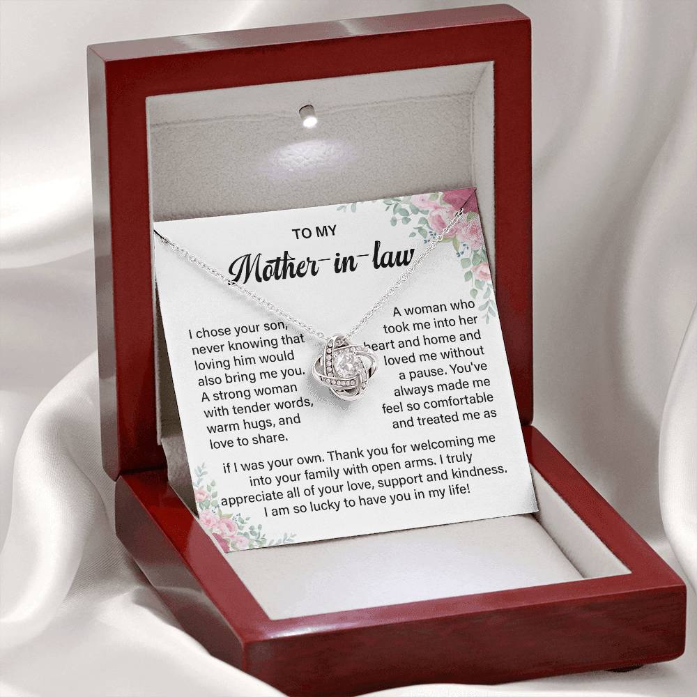 Mother-in-Law Necklace from Daughter-in-Law Gift Box