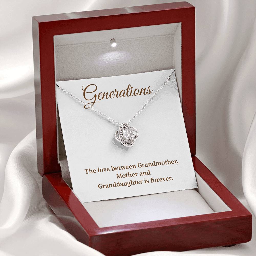 To Our Generations Generations necklace gift Heartfelt gift for family Grandmother mother granddaughter necklace Jewelry gift for mother Generational love jewelry Special gift for family members Sentimental keepsake for family