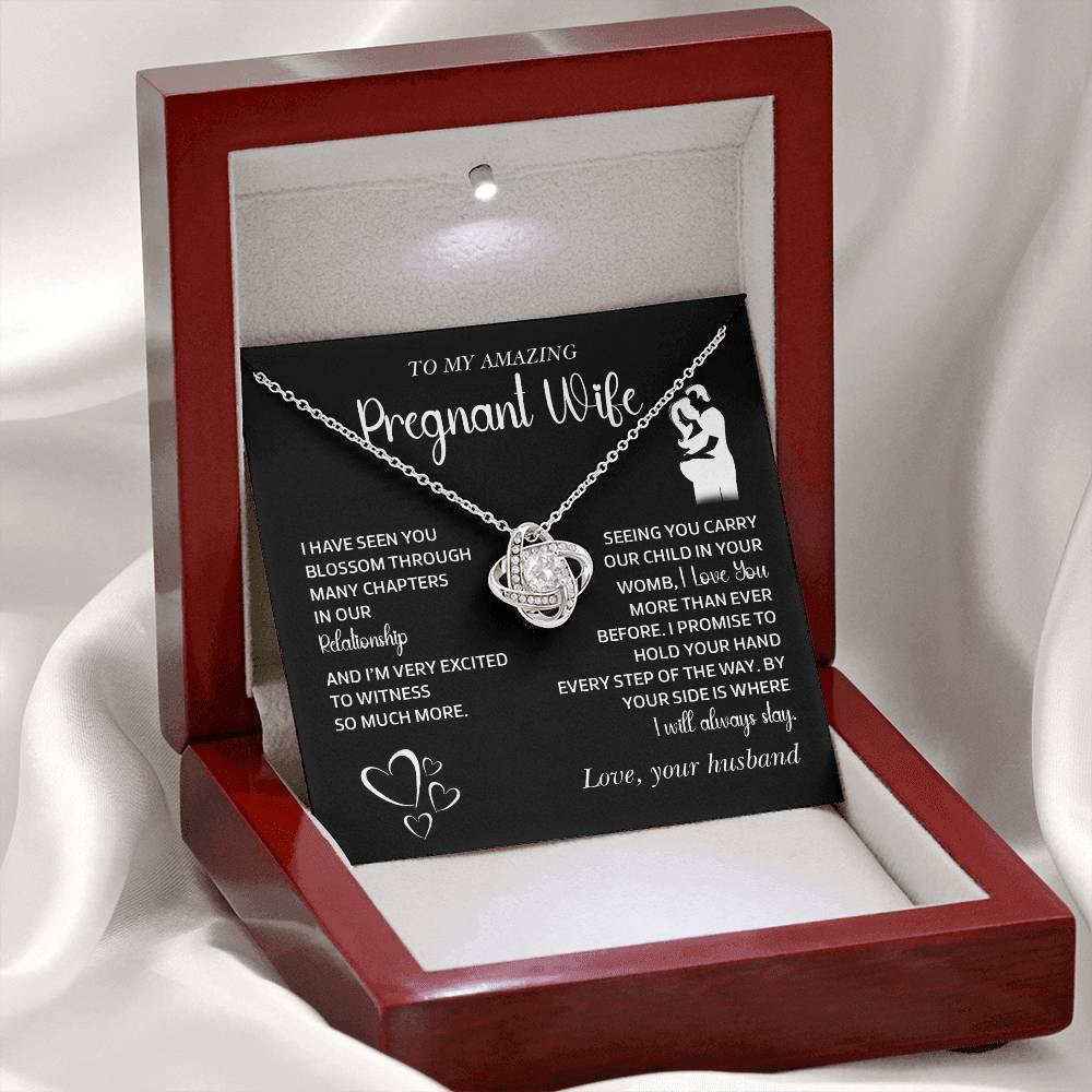 Gift for Pregnant Wife from Husband – Message Card Jewelry