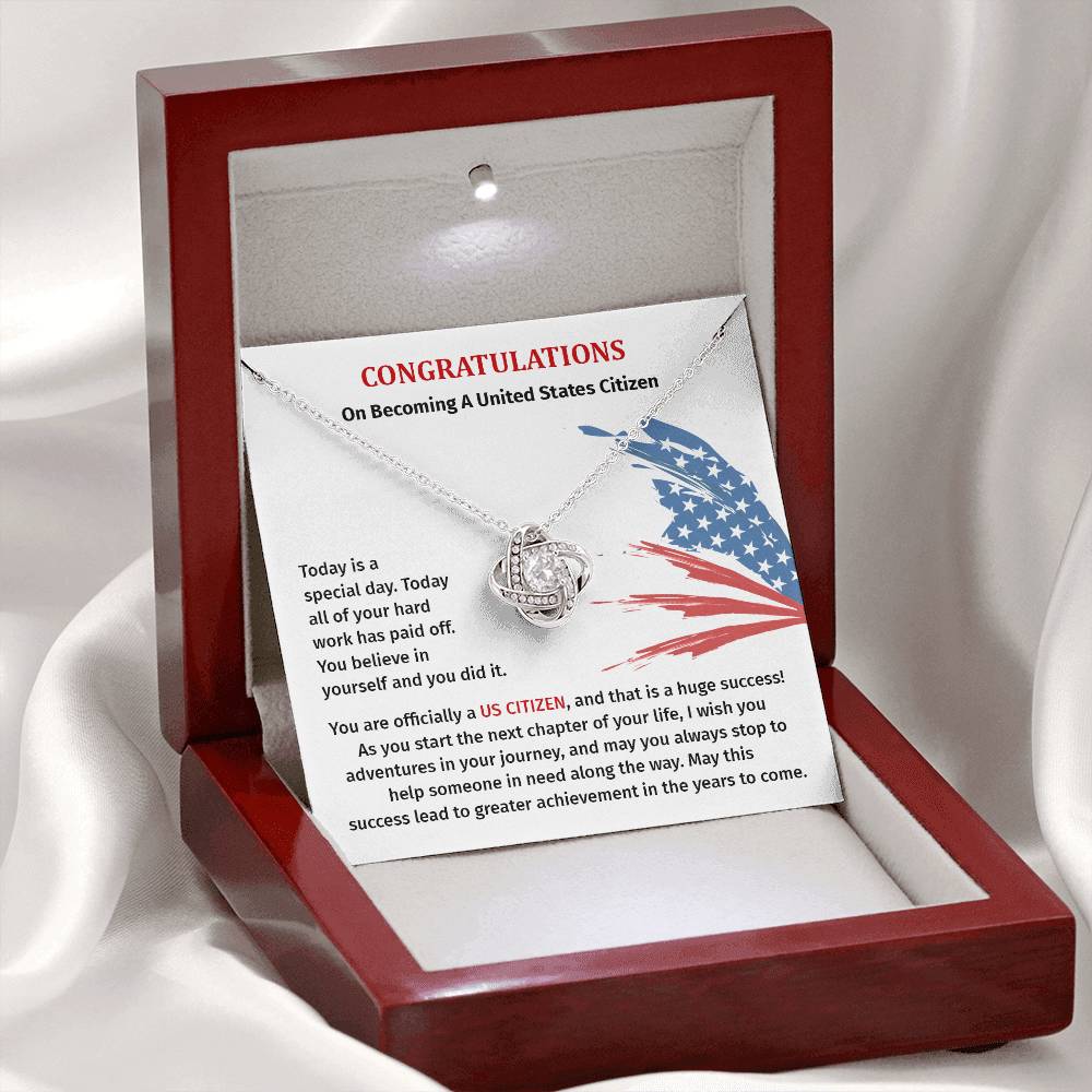 Congratulations Necklace For New U.s. Citizen Necklace For New U.s. Citizen Gift For U.s. Citizenship Success Jewelry For New U.s. Citizen Necklace For Bright And Hopeful Future Jewelry For Citizenship Celebration Gift For Citizenship Milestone