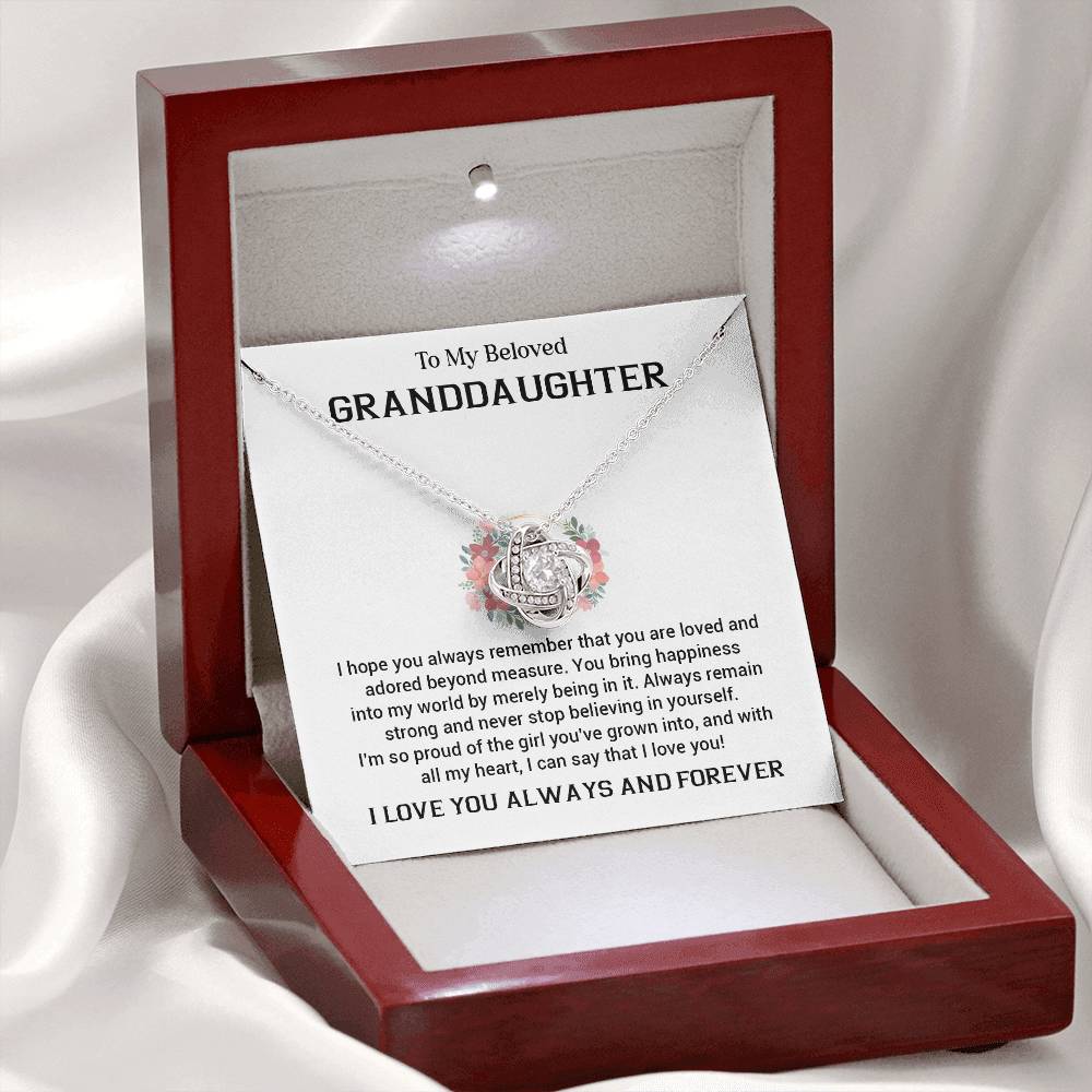 Granddaughter Necklace Gift from Grandparent – Jewelry with Card