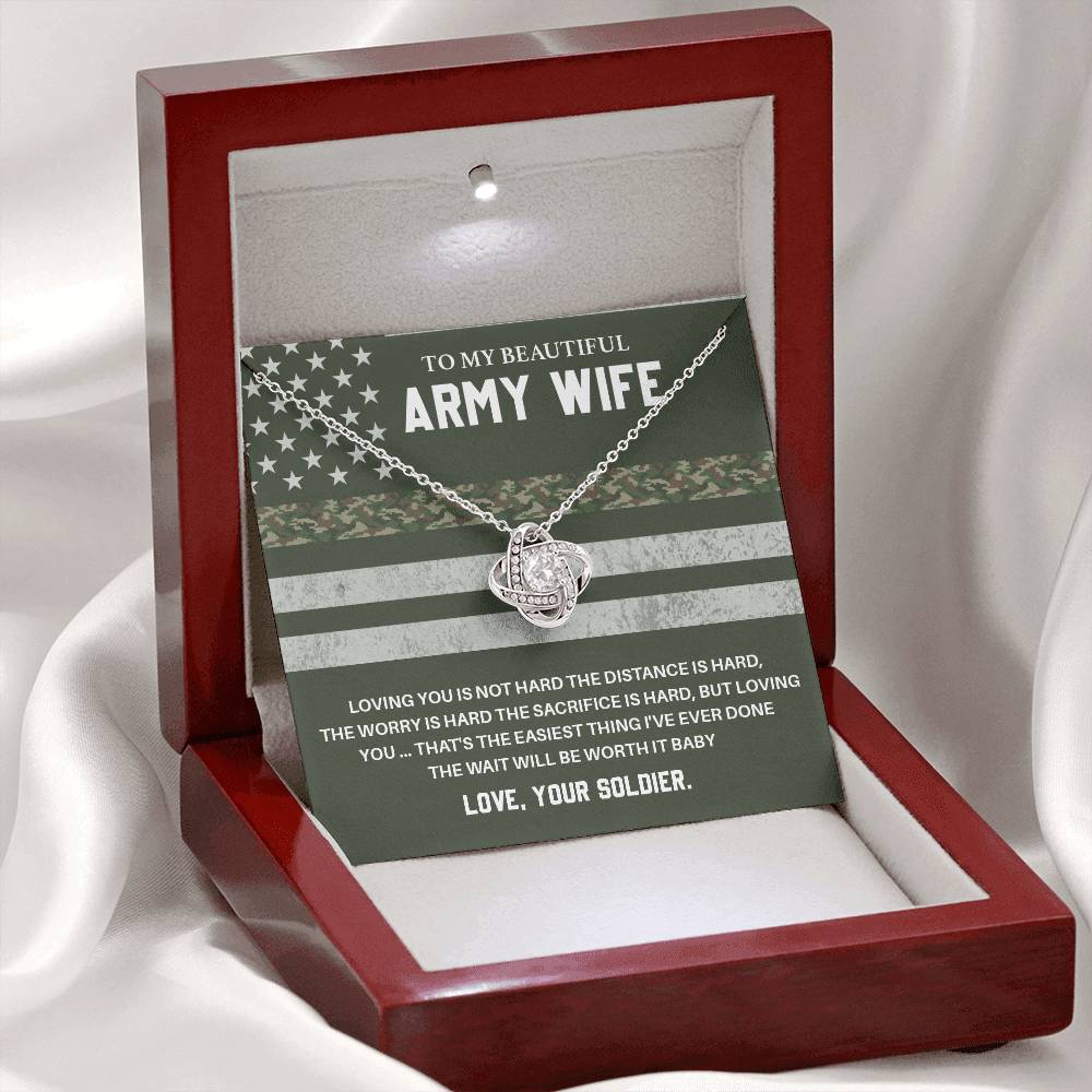 Army Wife Gift from Soldier – With Message Card