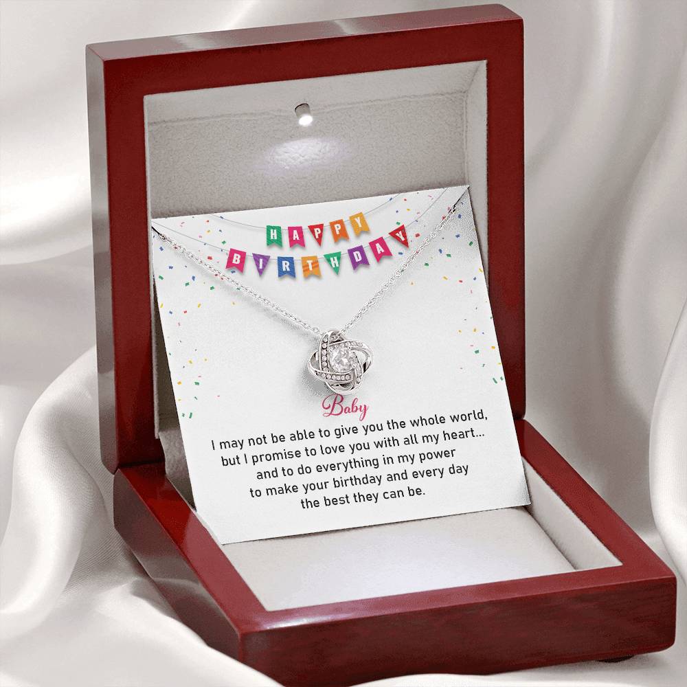 Birthday Necklace Gift for Girlfriend with Love Card