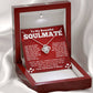 Soulmate Necklace Gift for Her with Message Card