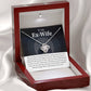 To My Ex-Wife Necklace - Love Knot Jewelry Gift from Ex-Husband