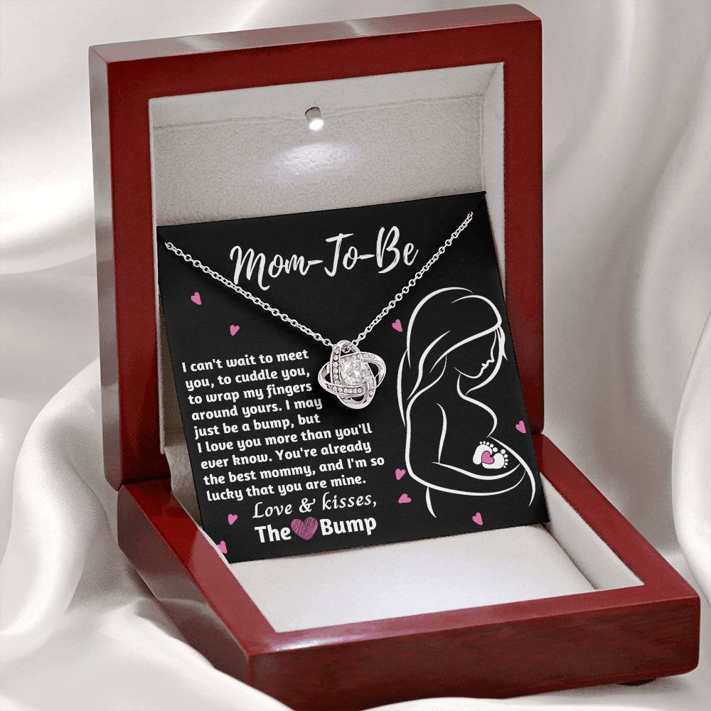 Mom To Be Necklace For Pregnant Women, Mommy Present From Unborn Baby, Gift For Expecting Moms, Pregnancy Jewelry Necklace With Wonderful Message Card And Box.