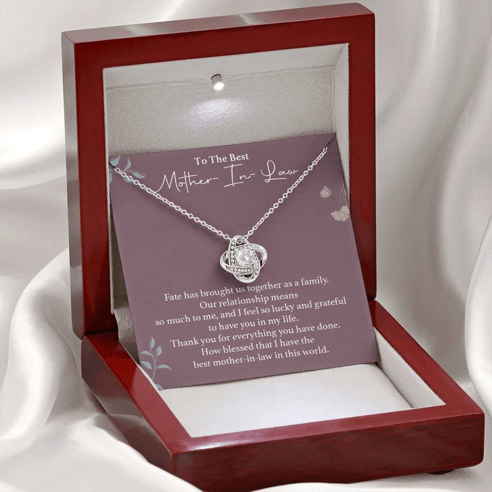 To The Best Mother-in-law Necklace Necklace For Thanking Mother-in-law Necklace For Mother-in-law On Wedding Day Necklace For Groom’s Mother Special Bond With Mother-in-law Necklace Sentimental Keepsake For Mother-in-law Best Mother-in-law Necklace Gift