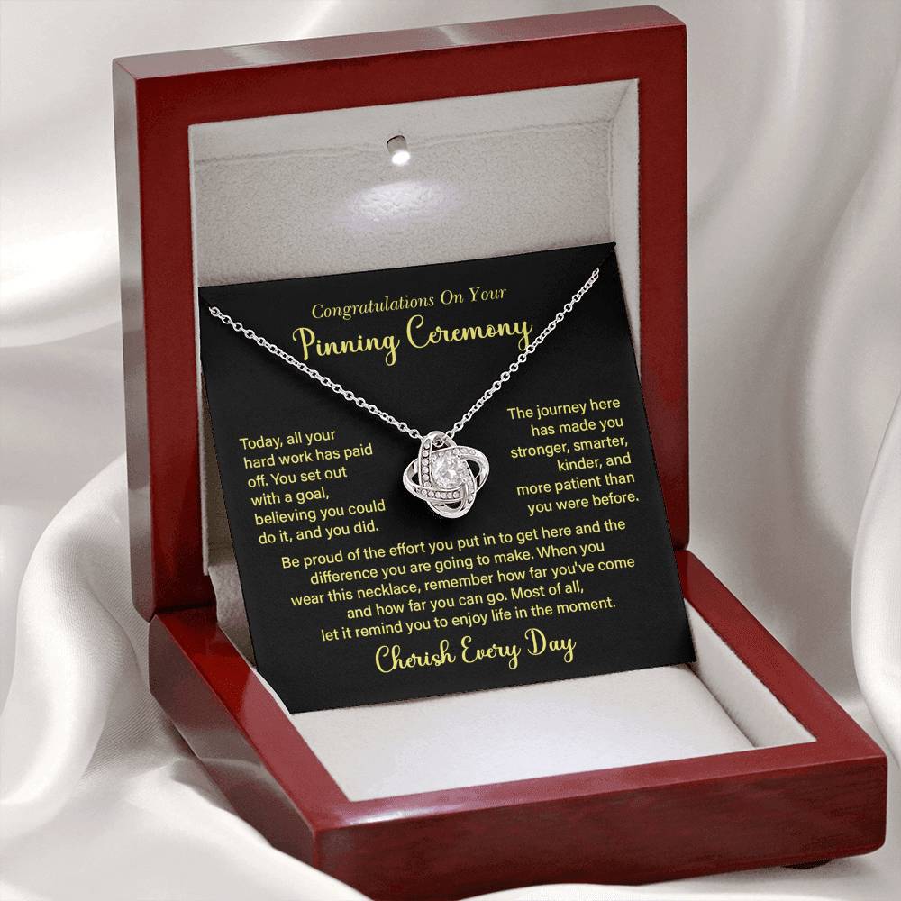 Congratulations On Your Pinning Ceremony Necklace Pinning Ceremony Necklace Gift Congratulations Pinning Ceremony Jewelry Journey Of Success Necklace Pinning Ceremony Milestone Necklace Necklace To Celebrate Hard Work Pinning Ceremony Keepsake Jewelry