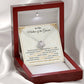 Groom’s Mom Necklace Gift from Bride with Message Card