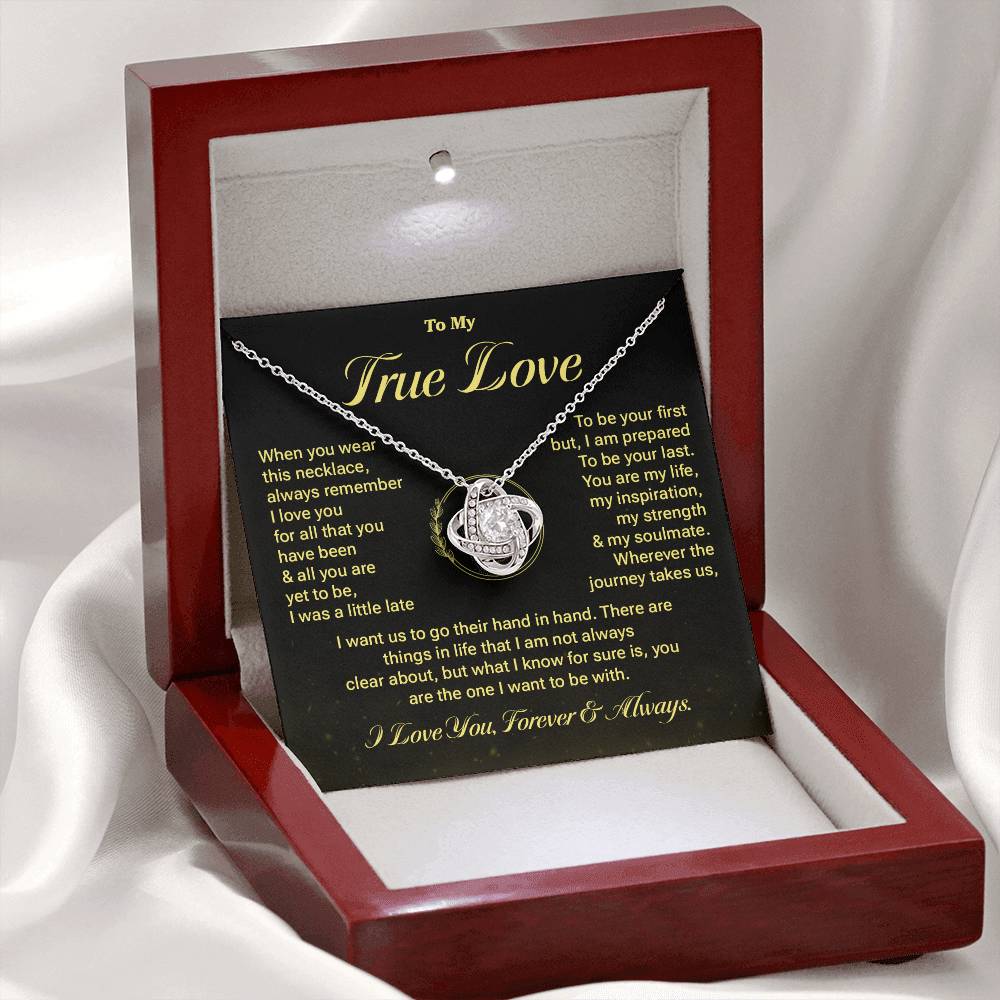 True Love Necklace Gift with Message Card