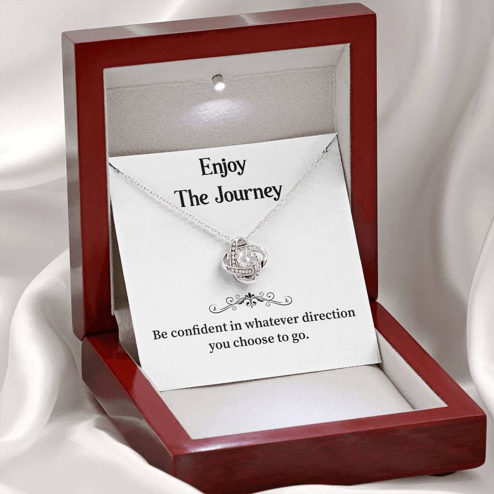 Enjoy The Journey Inspirational Necklace Gift Enjoy The Journey Necklace Best Motivational Gift Thoughtful Necklace For New Journey Motivational Jewelry For Women Emotional Gift For Encouragement Necklace With Message Of Confidence Motivational Gift