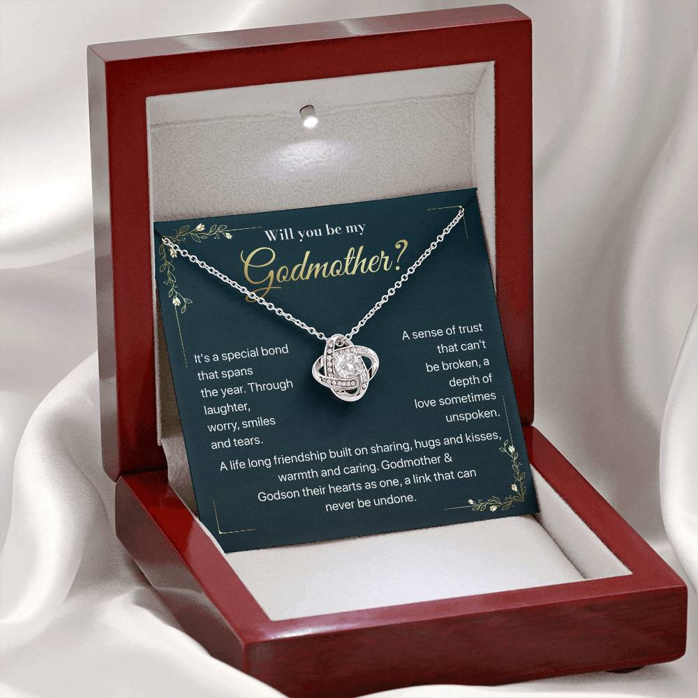 Will you be my Godmother Endless Support Necklace Bright Future Necklace Faithful Godmother Jewelry Strength In Unity Necklace Empowering Presence Jewelry Enduring Bond Necklace Emotional Support Pendant Inspirational Connection Jewelry