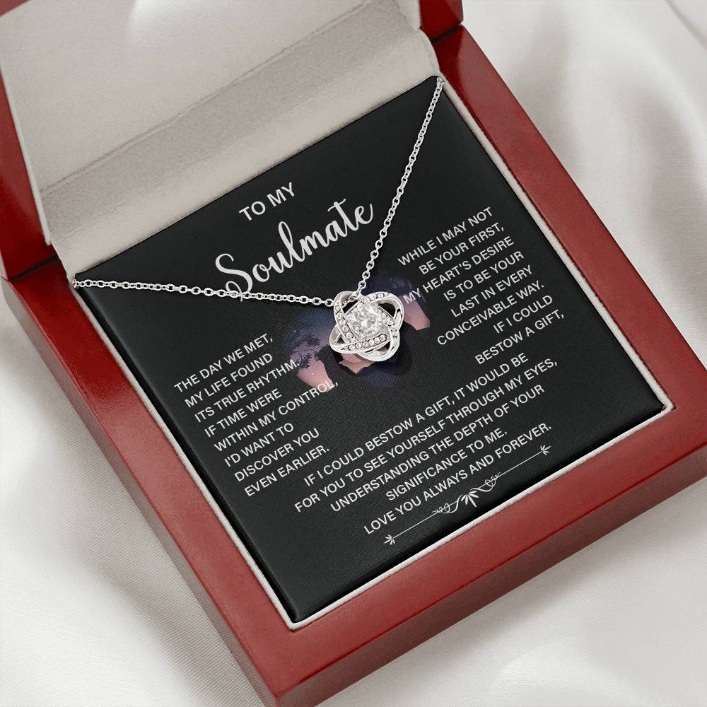 Soulmate Necklace Gift – Love You Always & Forever