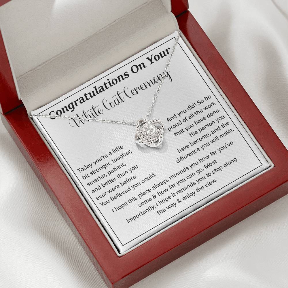 Congratulations On Your White Coat Ceremony Enjoy The View Necklace Best Wishes Necklace Personal Growth Jewelry  Motivational Jewelry Daily Inspiration Necklace Meaningful Gift For Graduates Congratulations Necklace