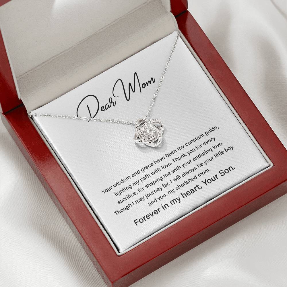 Dear Mom Mother’s Day Necklace For Cherished Mom Best Birthday Gift Thoughtful Anniversary Jewelry Unique Christmas Necklace Thoughtful Necklace With Message Card Just Because Necklace