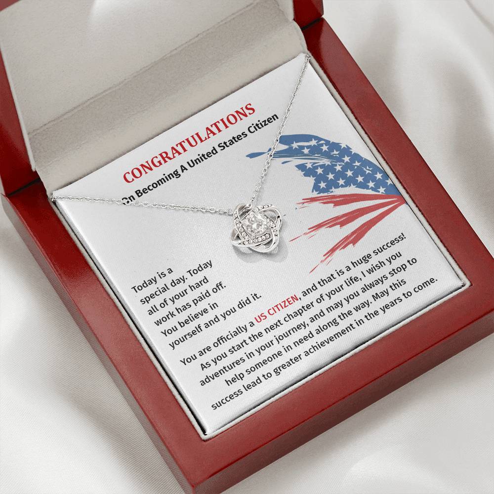 Congratulations Necklace For New U.s. Citizen Necklace For New U.s. Citizen Gift For U.s. Citizenship Success Jewelry For New U.s. Citizen Necklace For Bright And Hopeful Future Jewelry For Citizenship Celebration Gift For Citizenship Milestone