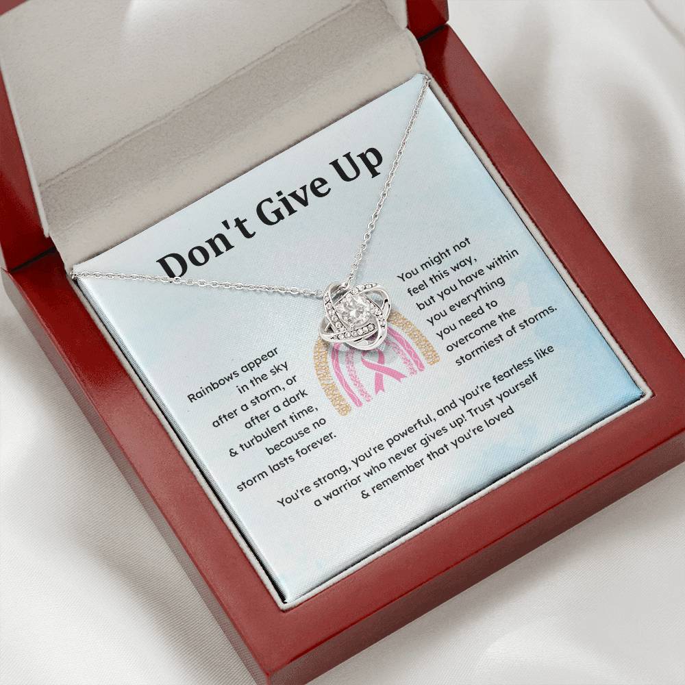 Don't Give Up Strength In Adversity Jewelry Don't Give Up Necklace Gift From Your Husband Meaningful Gift Supportive Gift Motivational Jewelry Never Give Up Necklace Breast Cancer Necklace For Soulmate Personal Growth Jewelry