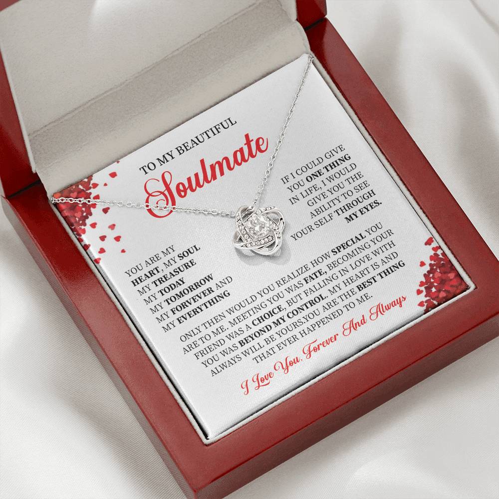 Soulmate Necklace Gift for Her with Gift Box