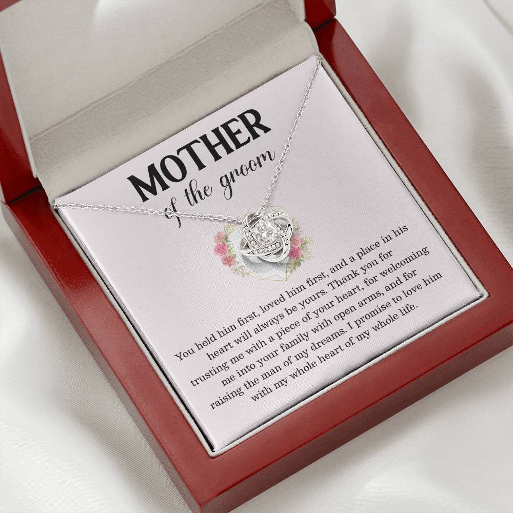 To The Mother Of The Groom Mother Of The Groom Necklace Gift Sentimental Jewelry For Mother Of The Groom Emotional Keepsake For Mother Jewelry Gift For Groom's Mom Special Gift For Groom's Mom Meaningful Gift For Groom's Mother