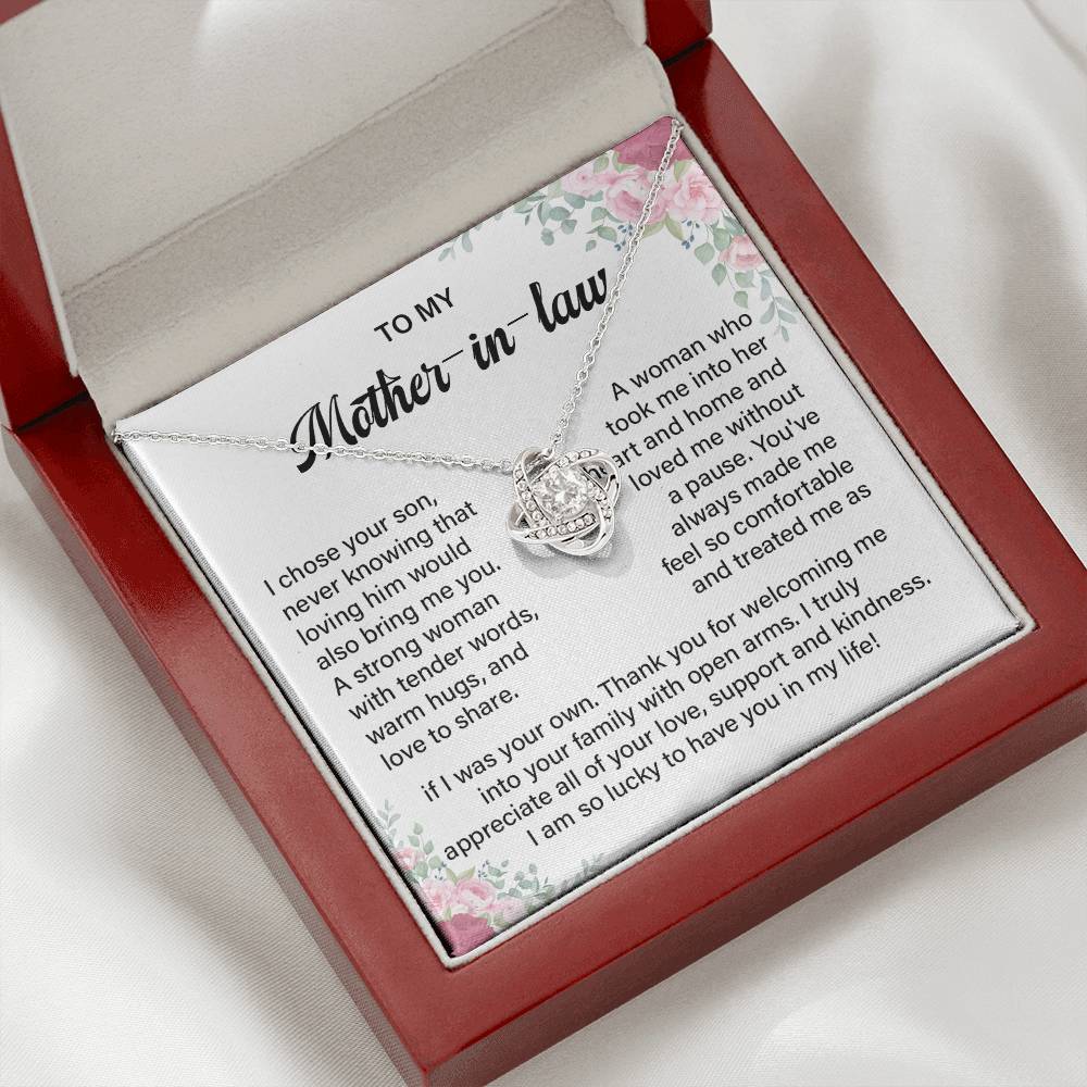 Mother-in-Law Necklace from Daughter-in-Law Gift Box