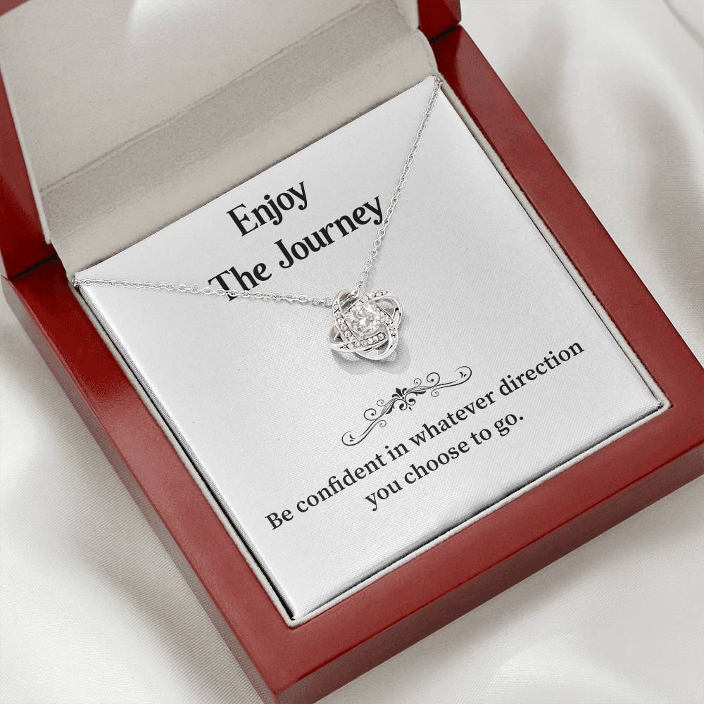 Enjoy The Journey Inspirational Necklace Gift Enjoy The Journey Necklace Best Motivational Gift Thoughtful Necklace For New Journey Motivational Jewelry For Women Emotional Gift For Encouragement Necklace With Message Of Confidence Motivational Gift