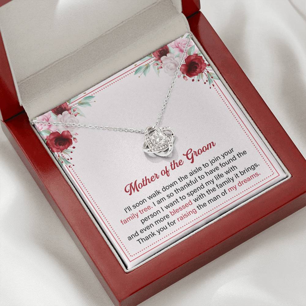 Mother of the Groom Necklace Gift With Message Card