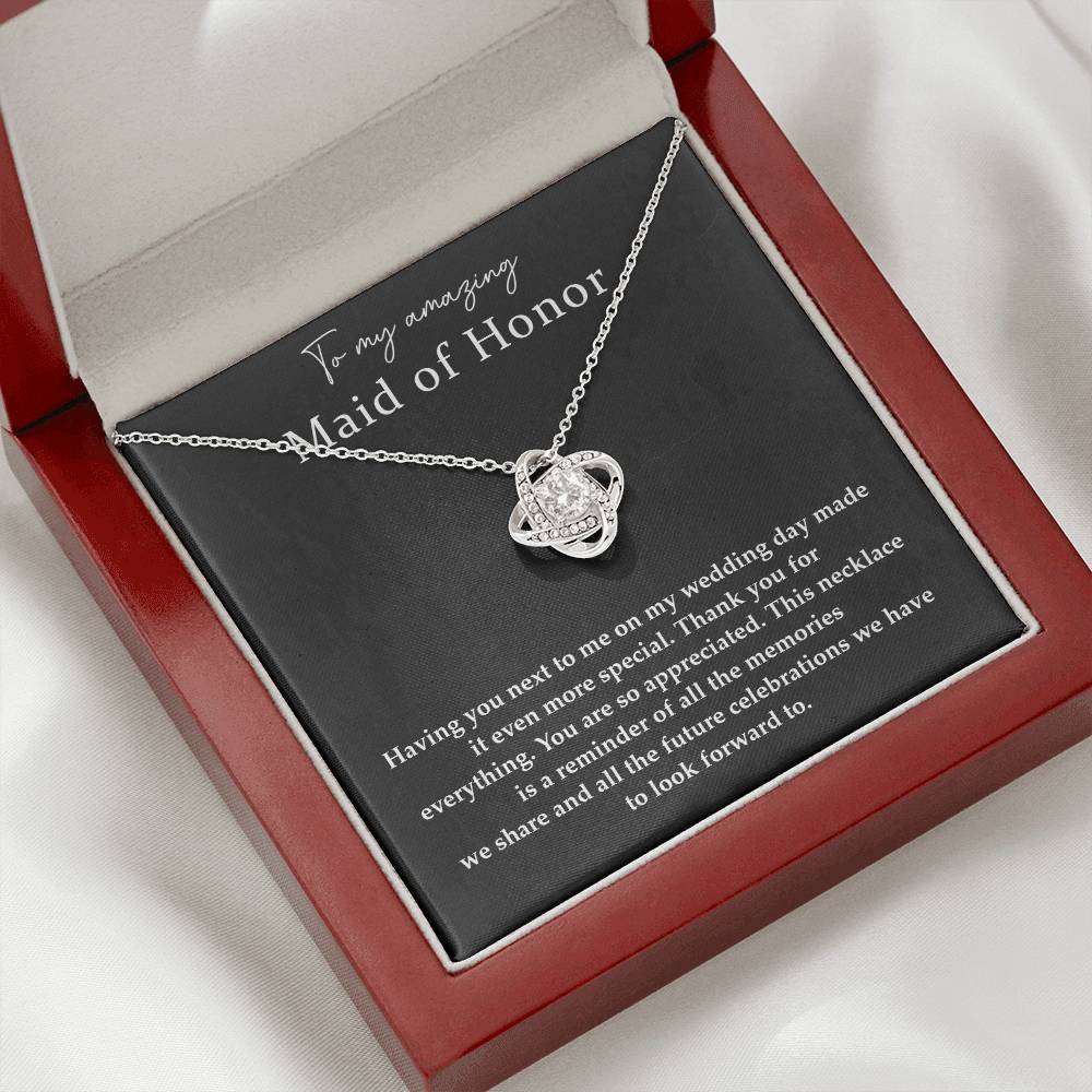 Wedding Day Necklace For Maid Of Honor Friendship Necklace For Maid Of Honor Jewelry Gift For Maid Of Honor Meaningful Gift For Maid Of Honor Emotional Gift For Maid Of Honor Special Gift For Maid Of Honor Necklace For Maid Of Honor Thank You Gift