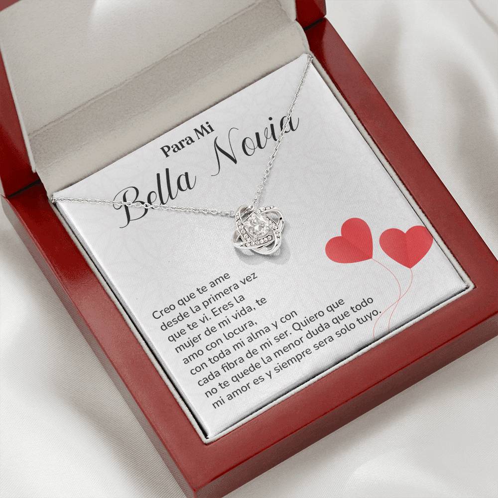 Collar Para Mi Bella Novia Amor Eterno Para Novia Mensaje Personalizado Para Ella Regalo Pasional Para Mi Novia Collar De Amor Para Ella Regalo De Aniversario Para Mi Novia Regalo De San Valentín Para Novia Regalo Para Mujer Especial Joyería Romántica