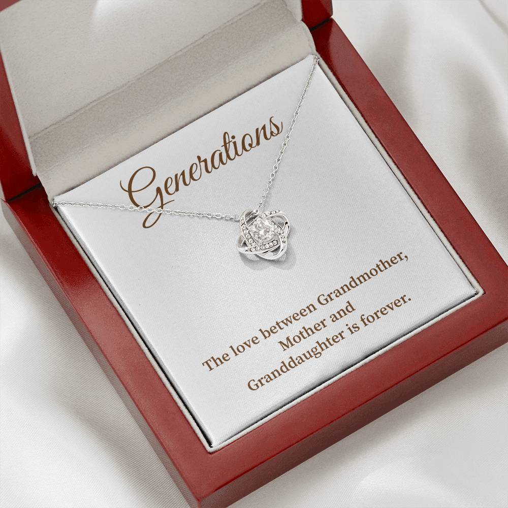 To Our Generations Generations necklace gift Heartfelt gift for family Grandmother mother granddaughter necklace Jewelry gift for mother Generational love jewelry Special gift for family members Sentimental keepsake for family