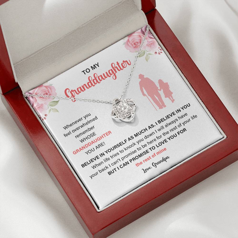 Granddaughter Gift from Grandpa – Love Note Necklace