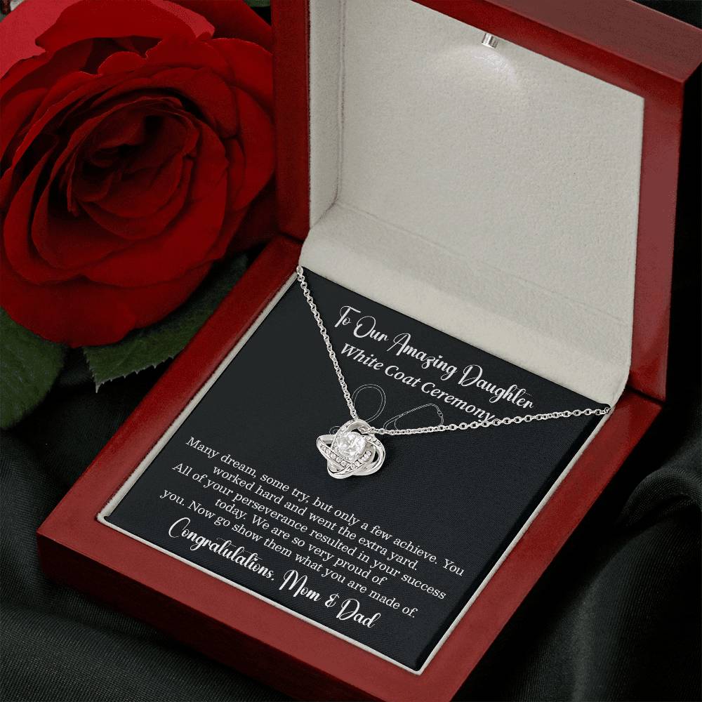 To Our Amazing Daughter On Your White Coat Ceremony Best Wishes Necklace You Are Amazing Necklace Personal Growth Jewelry Motivational Jewelry For New Beginnings Emotional Connection Necklace Meaningful Gift From Parents Congratulations Necklace