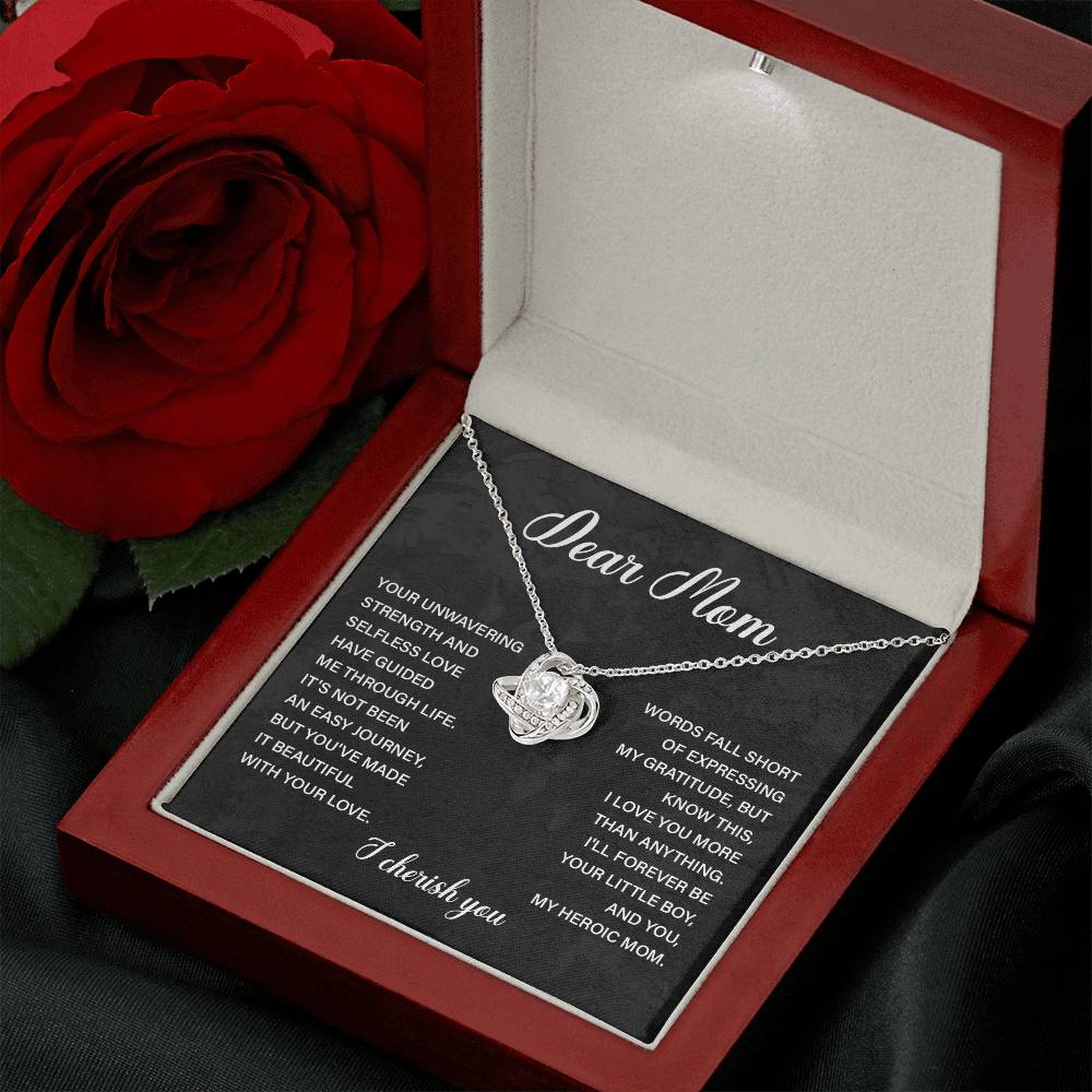 Dear Mom Dear Mom Necklace Gift Thoughtful Gift For Mom Unique Gift For Mother-child Bond Meaningful Gift For Mom Proud Son Gift For Mom Special Occasion Gift For Mom Best Mom Ever Necklace Spiritual Bond With Mom Necklace