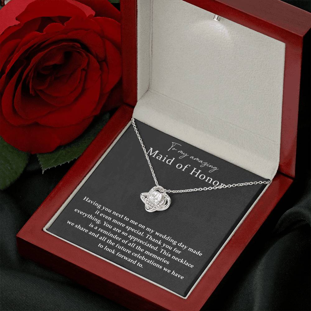 Wedding Day Necklace For Maid Of Honor Friendship Necklace For Maid Of Honor Jewelry Gift For Maid Of Honor Meaningful Gift For Maid Of Honor Emotional Gift For Maid Of Honor Special Gift For Maid Of Honor Necklace For Maid Of Honor Thank You Gift