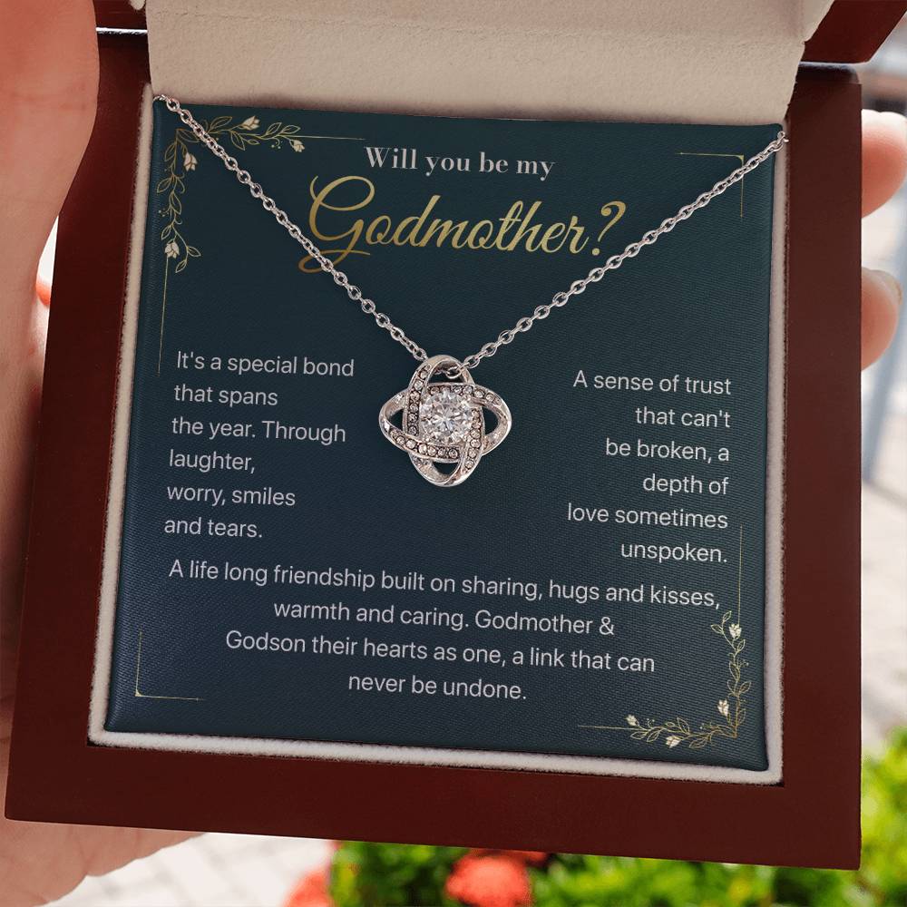 Will you be my Godmother Endless Support Necklace Bright Future Necklace Faithful Godmother Jewelry Strength In Unity Necklace Empowering Presence Jewelry Enduring Bond Necklace Emotional Support Pendant Inspirational Connection Jewelry