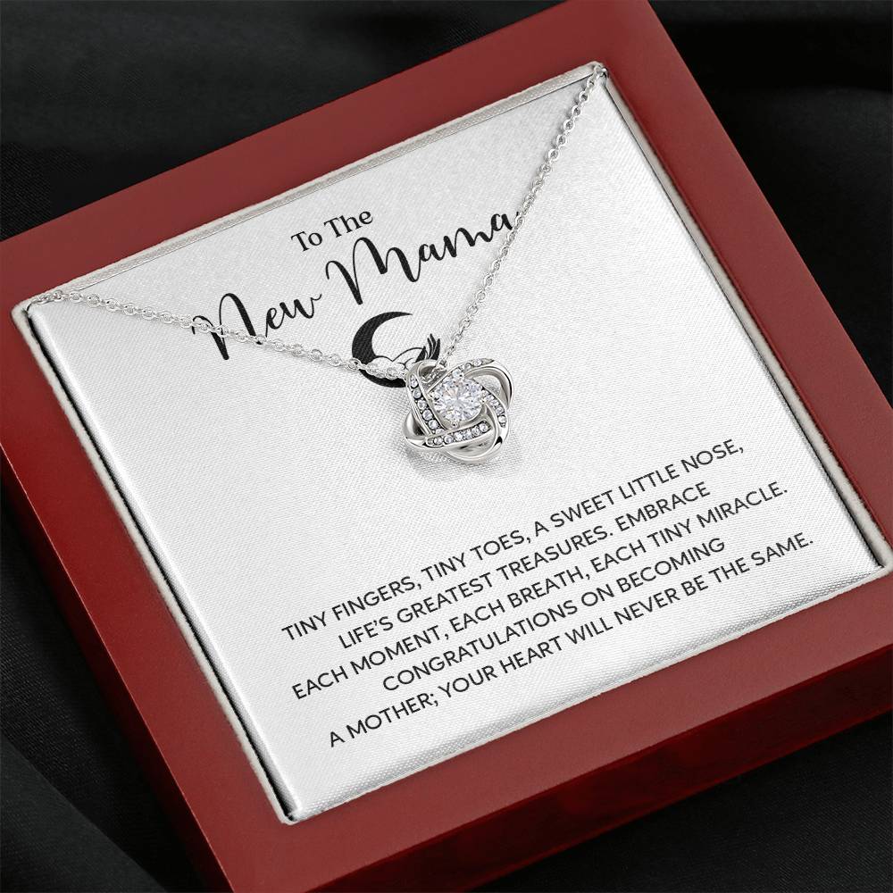 To The New Mama Gift From Your Mom Mama Jewelry Motherhood Gifts Personalized Baby Shower Gift Unique Gift For New Moms Sentimental Necklace For Mama Mom To Be Gift Cute Baby Shower Jewelry Welcome Baby Necklace Meaningful Gift For Mothers