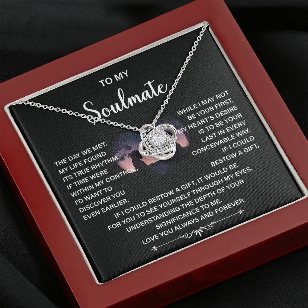 Soulmate Necklace Gift – Love You Always & Forever